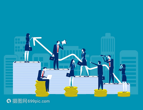 制圖設(shè)計(jì)矢量投資管理職業(yè)增長(zhǎng)以取得成功