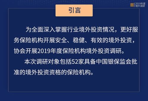 保險資產管理業協會 2019年度保險機構境外投資全圖景