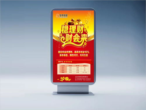 北京安禾投資基金管理公司理財海報廣告設計案例圖片 西風東韻